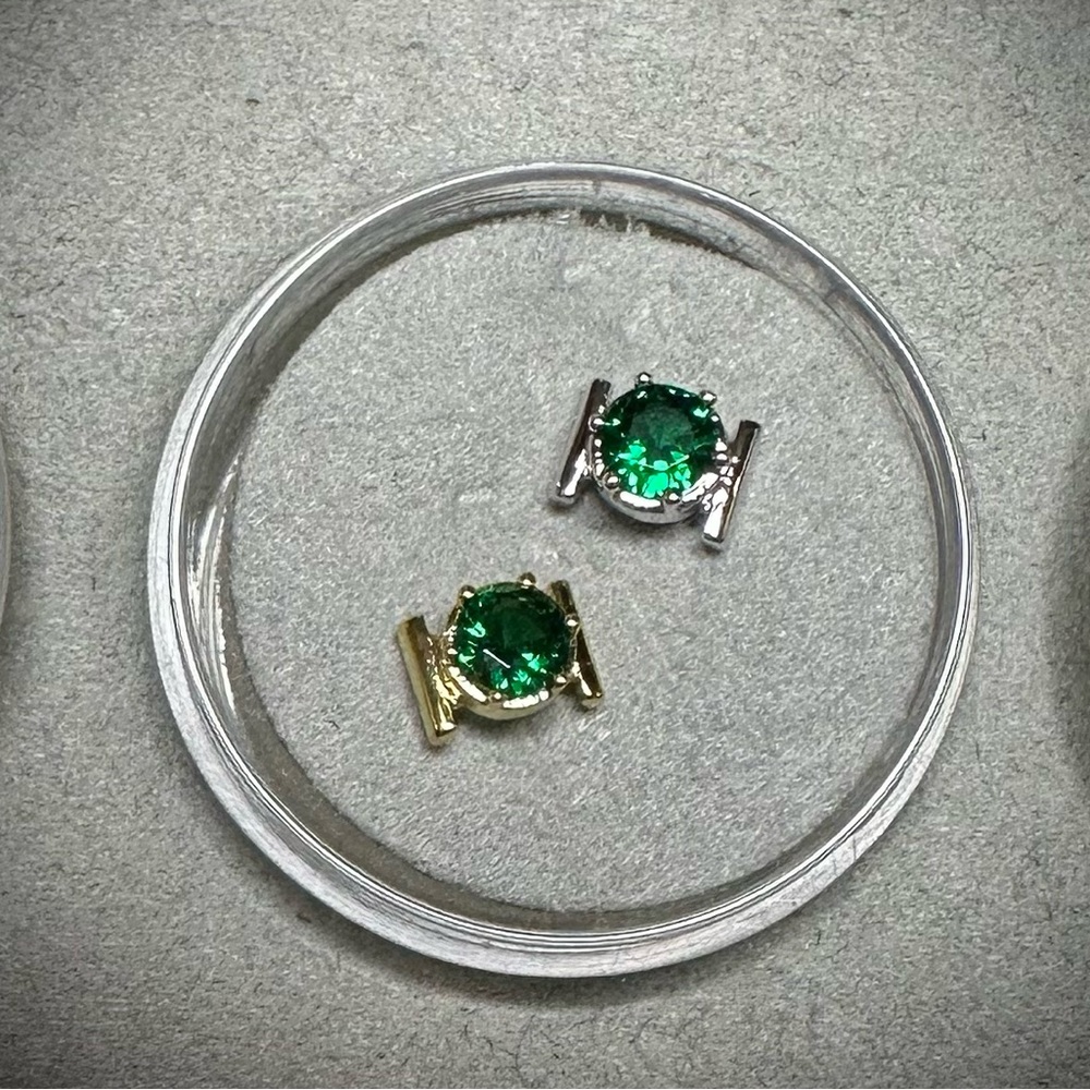 EP Jewelry Bracelet or Necklace Green Stone Charm